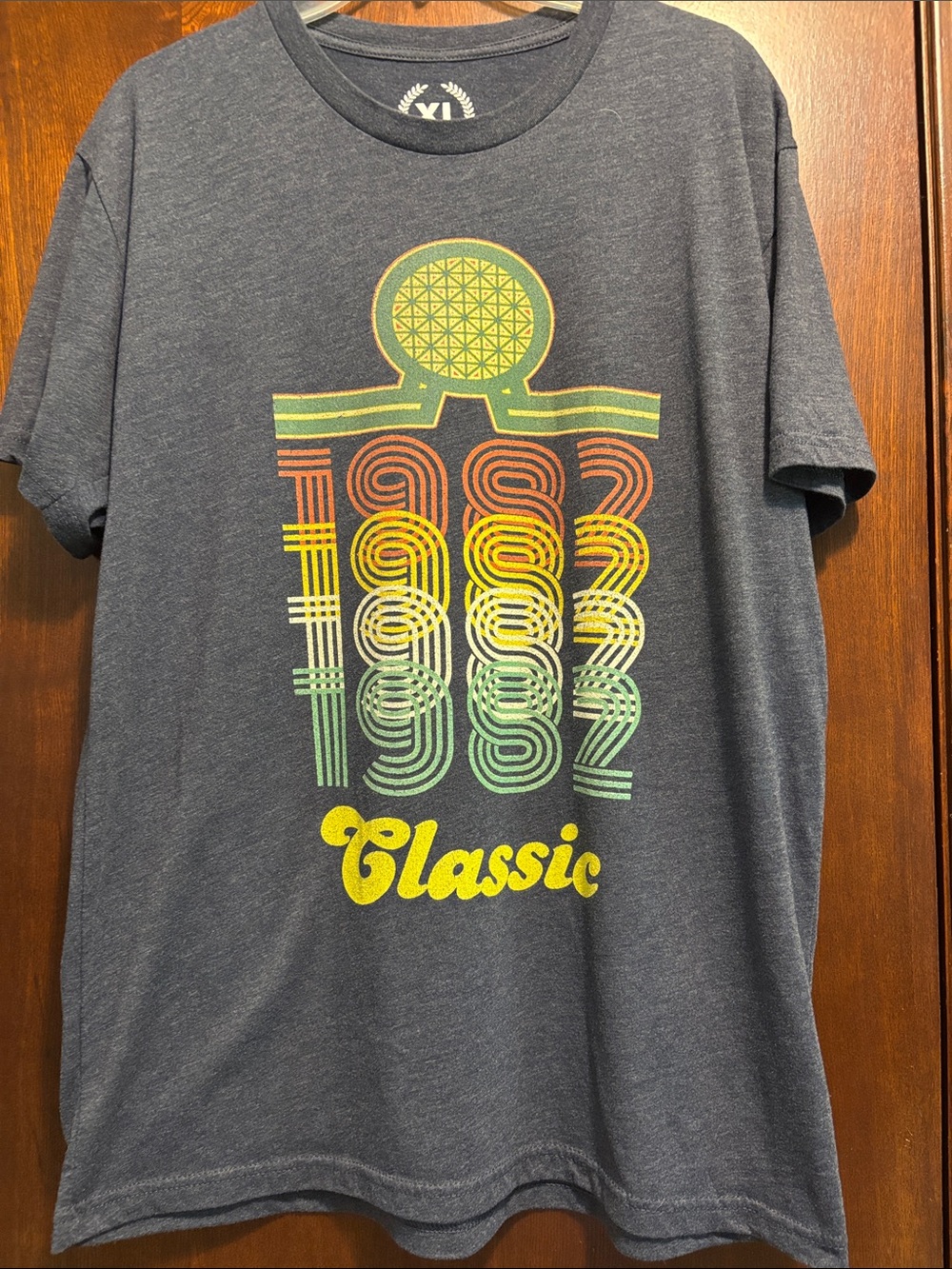 Epcot 1982 Classic T Shirt XL Teepublic Dark Blue Gray